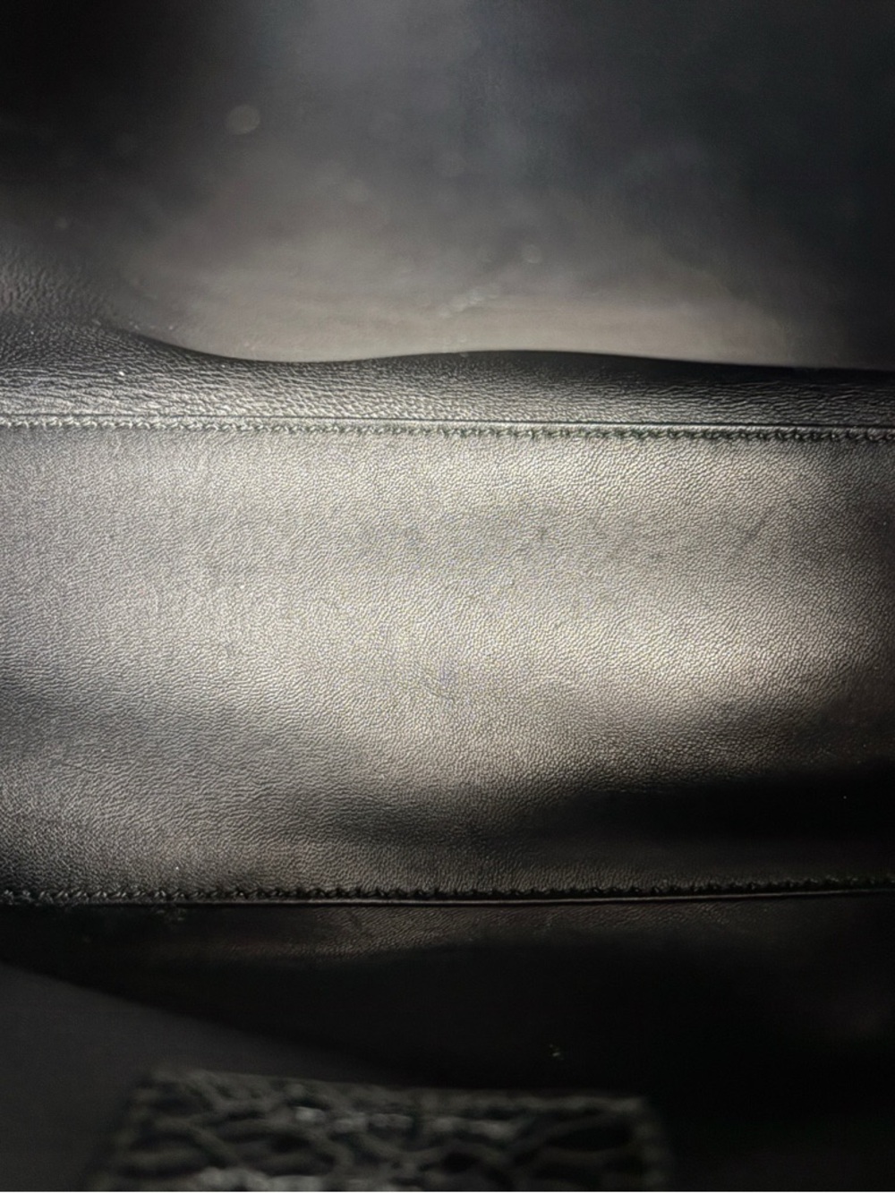 Dior | Lady Dior Five Swan Black Patent | Excellent Condition |Top Handle - Picture 7 of 9